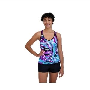 COPY - Women’s ZeroXposur Print UPF 30+ Tankini Top XS